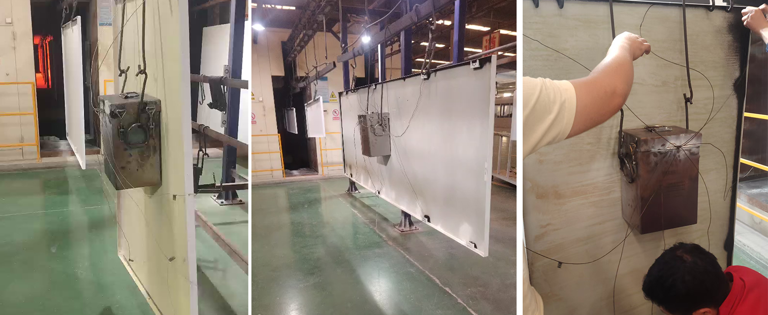 搪瓷炉温测试现场